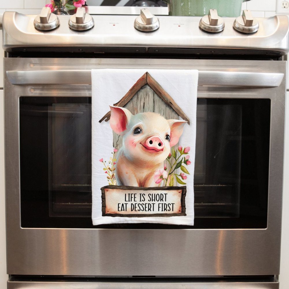 Snarky Pig Sublimated Handmade Kitchen Towels - Humorous and Functional!